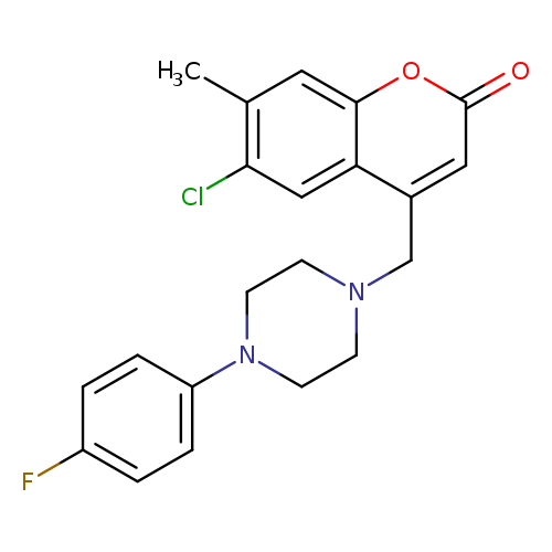 6-chloro-4-{[4-(4-fluorophenyl)piperazin-1-yl]methyl}-7-methyl-2H-chromen-2-one