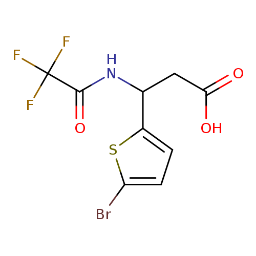 3-(5-Bromothiophen-2-yl)-3-(2,2,2-trifluoroacetamido)propanoic acid