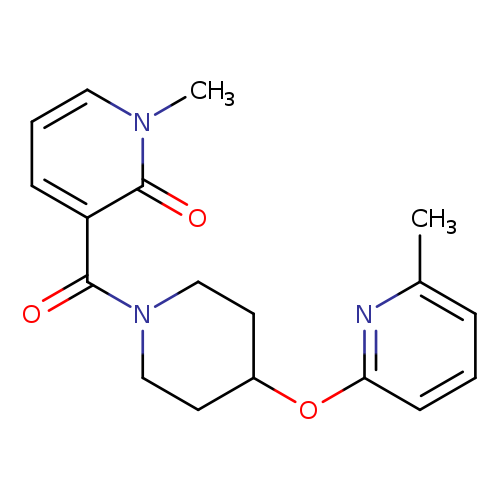 1-methyl-3-{4-[(6-methylpyridin-2-yl)oxy]piperidine-1-carbonyl}-1,2-dihydropyridin-2-one