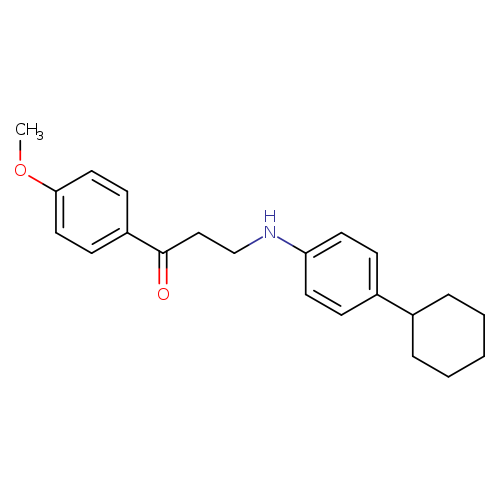 3-[(4-cyclohexylphenyl)amino]-1-(4-methoxyphenyl)propan-1-one