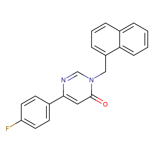 6-(4-fluorophenyl)-3-[(naphthalen-1-yl)methyl]-3,4-dihydropyrimidin-4-one