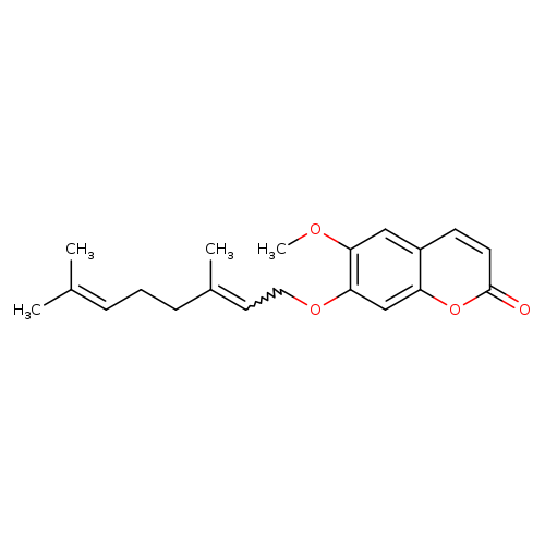 2H-1-Benzopyran-2-one, 7-[[(2E)-3,7-dimethyl-2,6-octadien-1-yl]oxy]-6-methoxy-