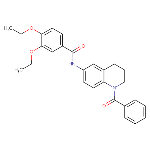 N-(1-benzoyl-1,2,3,4-tetrahydroquinolin-6-yl)-3,4-diethoxybenzamide