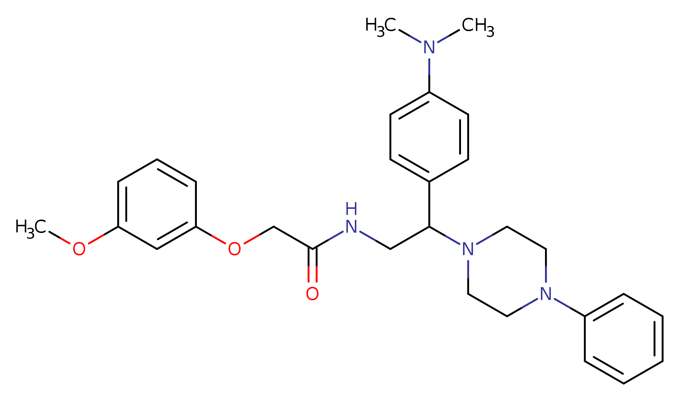 N-{2-[4-(dimethylamino)phenyl]-2-(4-phenylpiperazin-1-yl)ethyl}-2-(3-methoxyphenoxy)acetamide