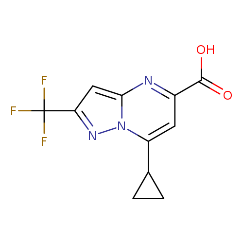 7-Cyclopropyl-2-(trifluoromethyl)pyrazolo[1,5-a]pyrimidine-5-carboxylic acid