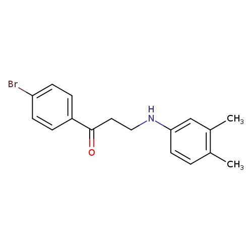 1-(4-Bromophenyl)-3-((3,4-dimethylphenyl)amino)propan-1-one