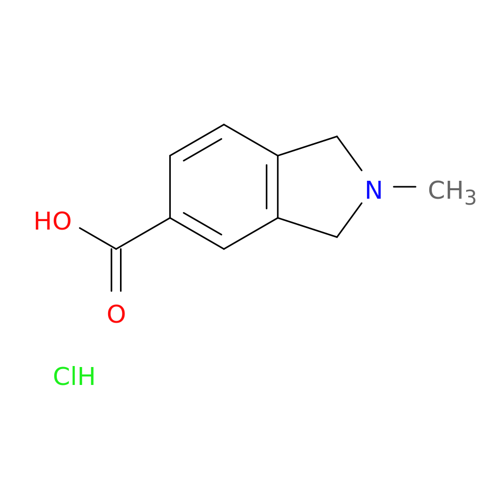 2-methyl-2,3-dihydro-1H-isoindole-5-carboxylic acid hydrochloride
