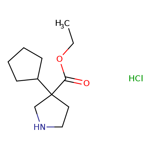 ethyl3-cyclopentylpyrrolidine-3-carboxylatehydrochloride
