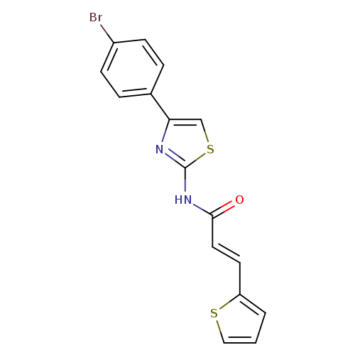 (2E)-N-[4-(4-bromophenyl)-1,3-thiazol-2-yl]-3-(thiophen-2-yl)prop-2-enamide