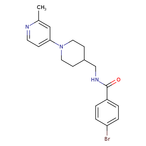 4-bromo-N-{[1-(2-methylpyridin-4-yl)piperidin-4-yl]methyl}benzamide