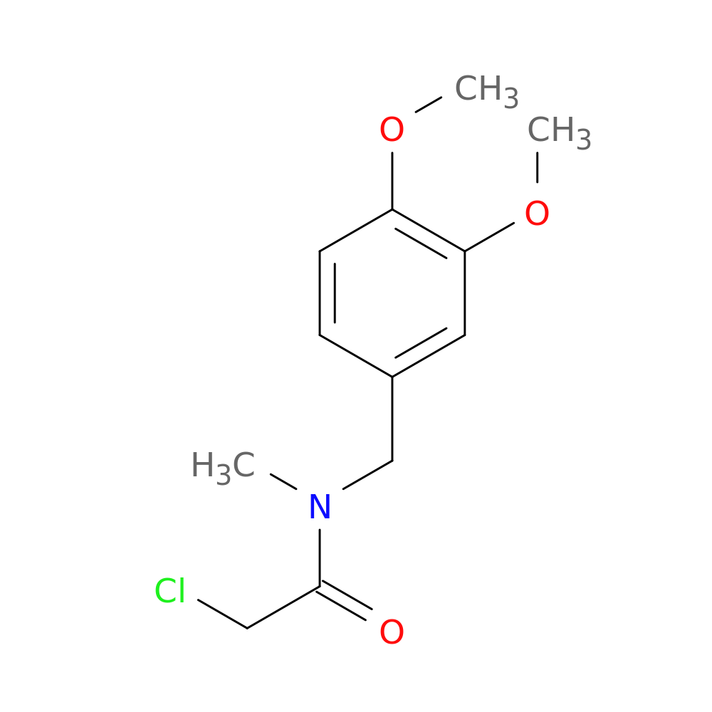 2-chloro-N-[(3,4-dimethoxyphenyl)methyl]-N-methylacetamide