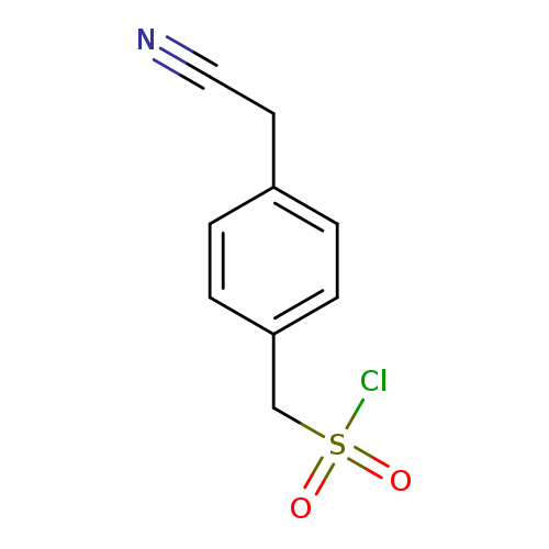 [4-(cyanomethyl)phenyl]methanesulfonyl chloride