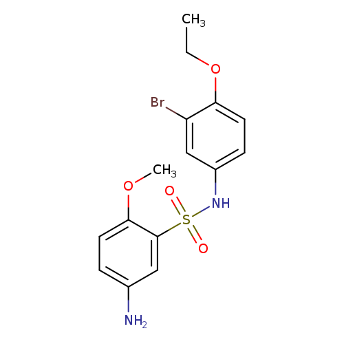 5-amino-N-(3-bromo-4-ethoxyphenyl)-2-methoxybenzene-1-sulfonamide