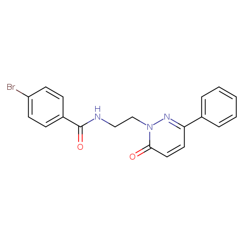 4-bromo-N-[2-(6-oxo-3-phenyl-1,6-dihydropyridazin-1-yl)ethyl]benzamide