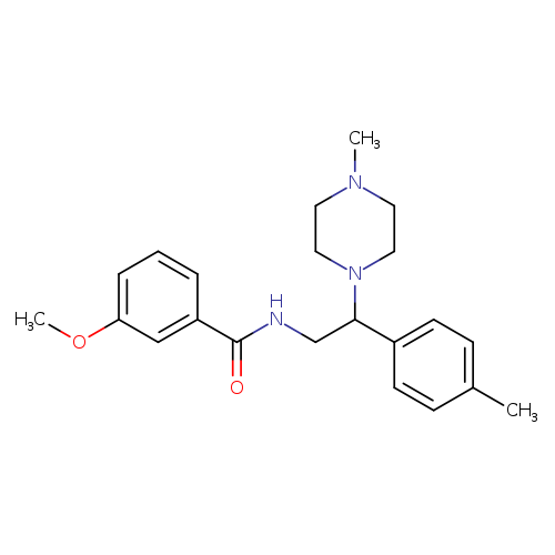 3-methoxy-N-[2-(4-methylphenyl)-2-(4-methylpiperazin-1-yl)ethyl]benzamide