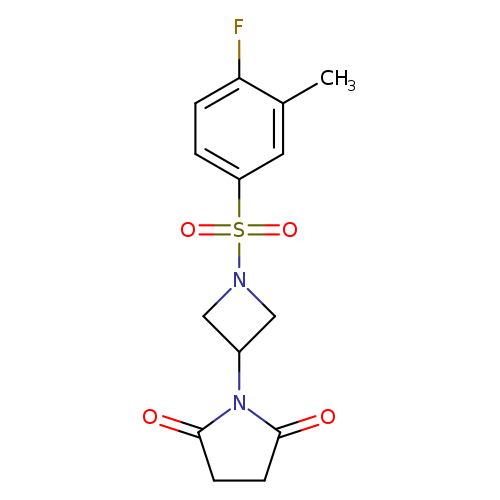 1-[1-(4-fluoro-3-methylbenzenesulfonyl)azetidin-3-yl]pyrrolidine-2,5-dione