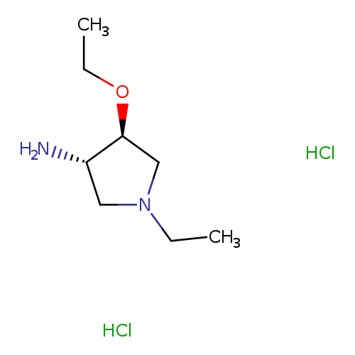 trans-4-ethoxy-1-ethyl-3-pyrrolidinamine dihydrochloride