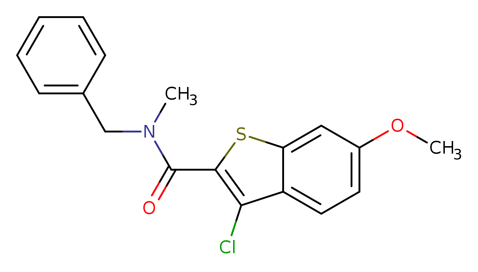 N-benzyl-3-chloro-6-methoxy-N-methyl-1-benzothiophene-2-carboxamide