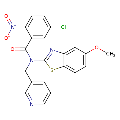 5-chloro-N-(5-methoxy-1,3-benzothiazol-2-yl)-2-nitro-N-[(pyridin-3-yl)methyl]benzamide