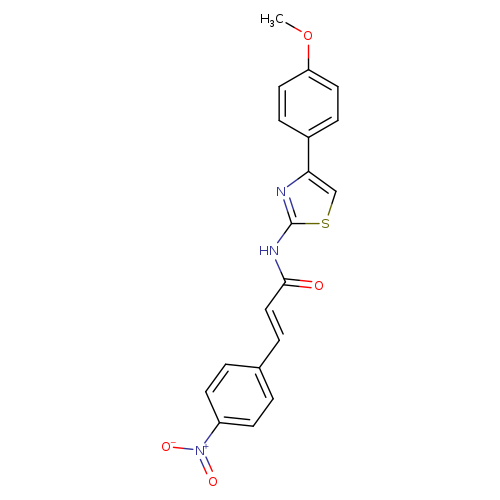 (2E)-N-[4-(4-methoxyphenyl)-1,3-thiazol-2-yl]-3-(4-nitrophenyl)prop-2-enamide