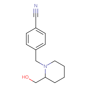 4-((2-(Hydroxymethyl)piperidin-1-yl)methyl)benzonitrile