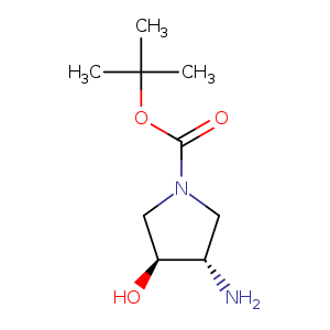 1-Pyrrolidinecarboxylic acid, 3-amino-4-hydroxy-, 1,1-dimethylethyl ester, (3S,4S)-