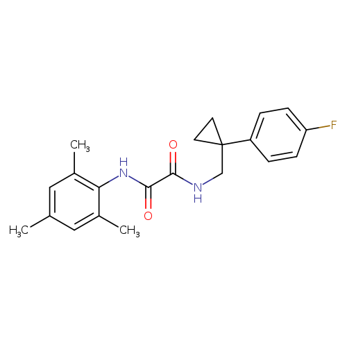 N-{[1-(4-fluorophenyl)cyclopropyl]methyl}-N'-(2,4,6-trimethylphenyl)ethanediamide
