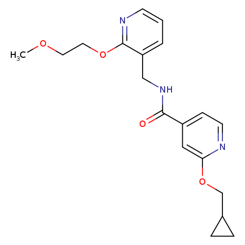 2-(cyclopropylmethoxy)-N-{[2-(2-methoxyethoxy)pyridin-3-yl]methyl}pyridine-4-carboxamide