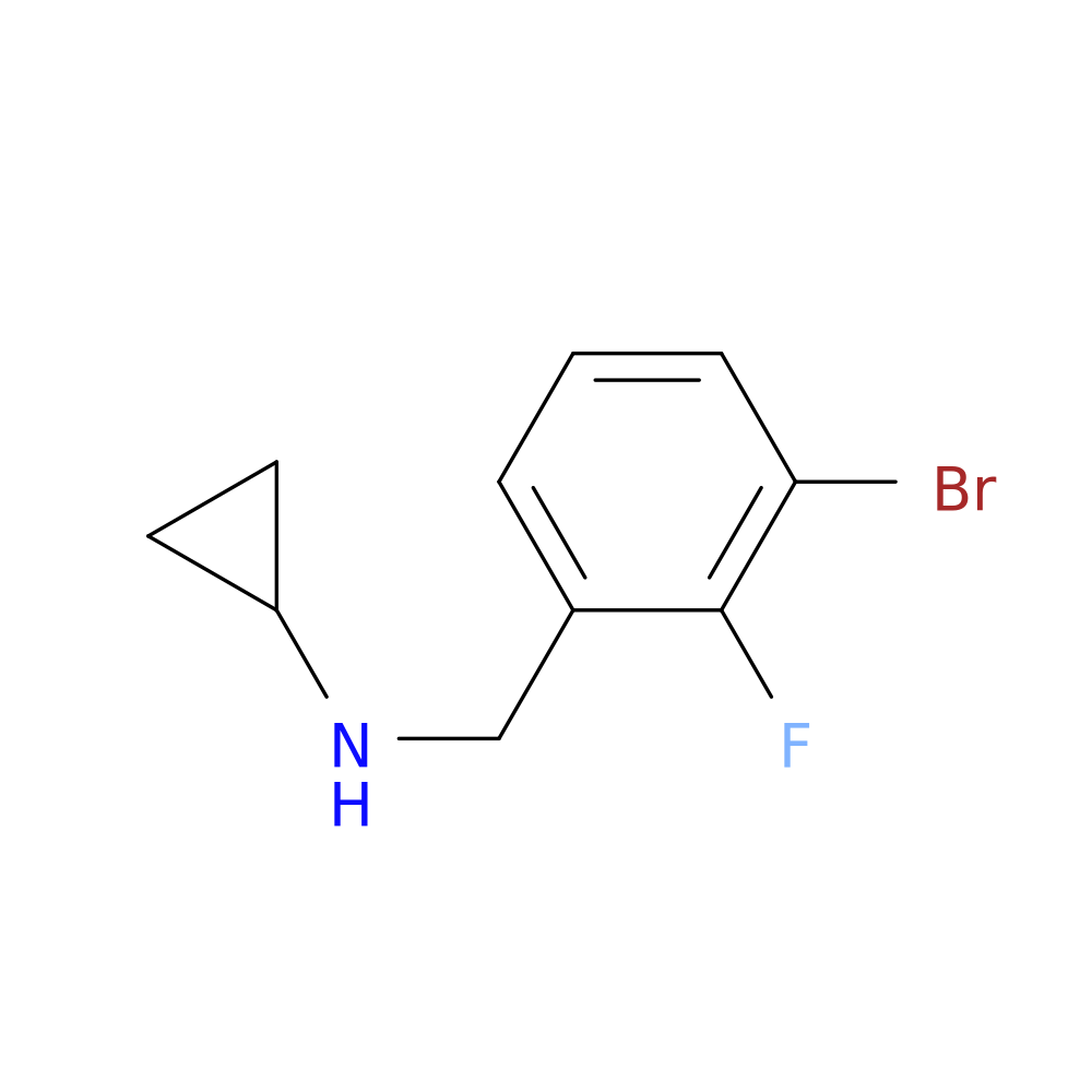 1-Bromo-2-fluoro-3-(cyclopropylaminomethyl)benzene