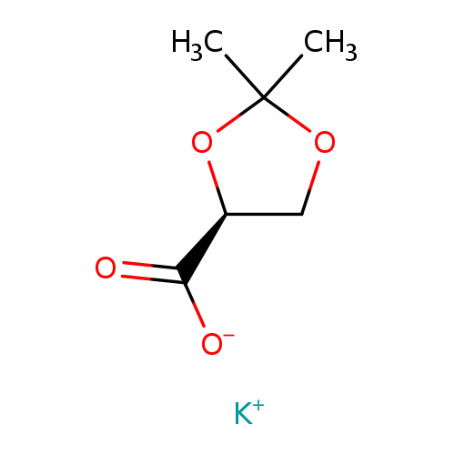 1,3-Dioxolane-4-carboxylic acid, 2,2-dimethyl-, potassium salt (1:1), (4S)-