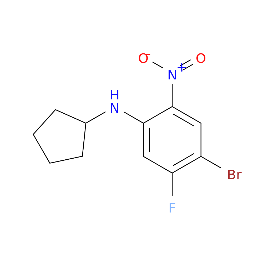 4-Bromo-N-cyclopentyl-5-fluoro-2-nitroaniline