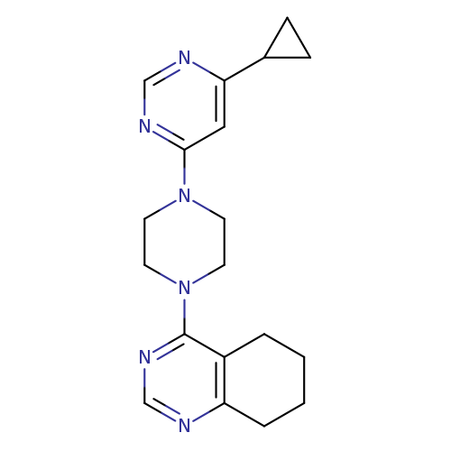 4-[4-(6-cyclopropylpyrimidin-4-yl)piperazin-1-yl]-5,6,7,8-tetrahydroquinazoline