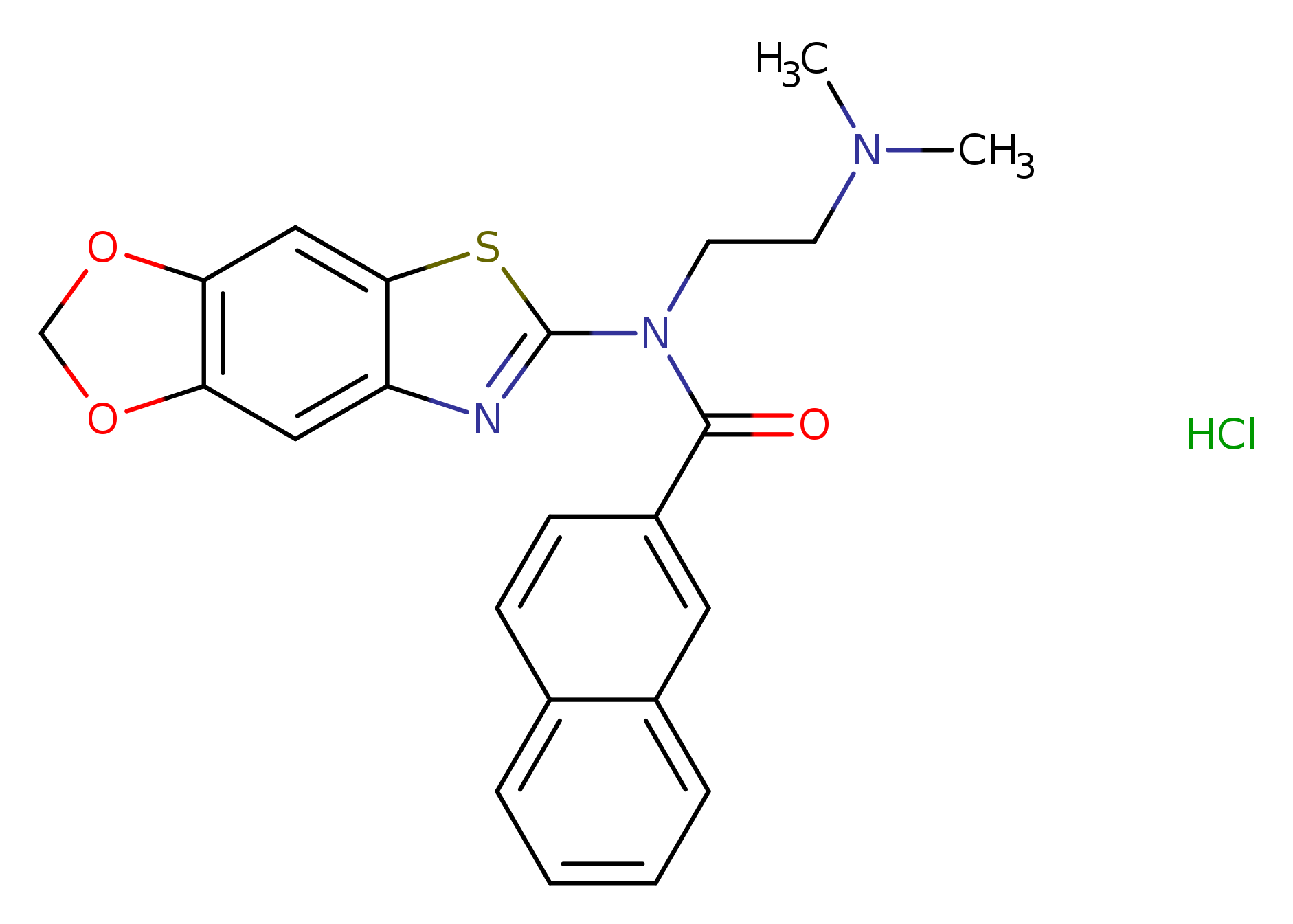 N-[2-(dimethylamino)ethyl]-N-{4,6-dioxa-10-thia-12-azatricyclo[7.3.0.0^{3,7}]dodeca-1(9),2,7,11-tetraen-11-yl}naphthalene-2-carboxamide hydrochloride