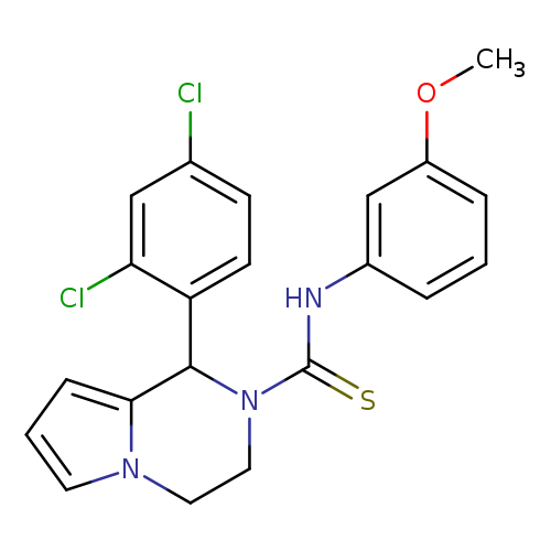 1-(2,4-dichlorophenyl)-N-(3-methoxyphenyl)-1H,2H,3H,4H-pyrrolo[1,2-a]pyrazine-2-carbothioamide