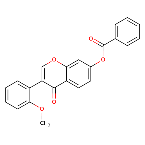 3-(2-methoxyphenyl)-4-oxo-4H-chromen-7-yl benzoate