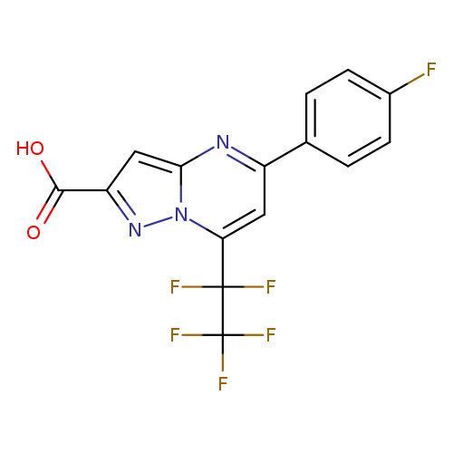 5-(4-Fluorophenyl)-7-(perfluoroethyl)pyrazolo[1,5-a]pyrimidine-2-carboxylic acid