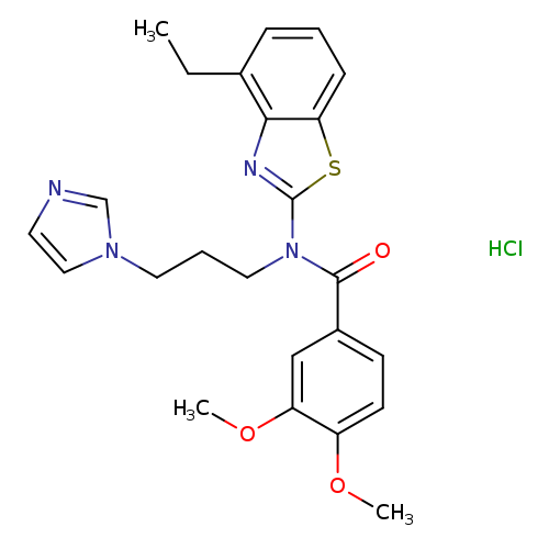 N-(4-ethyl-1,3-benzothiazol-2-yl)-N-[3-(1H-imidazol-1-yl)propyl]-3,4-dimethoxybenzamide hydrochloride