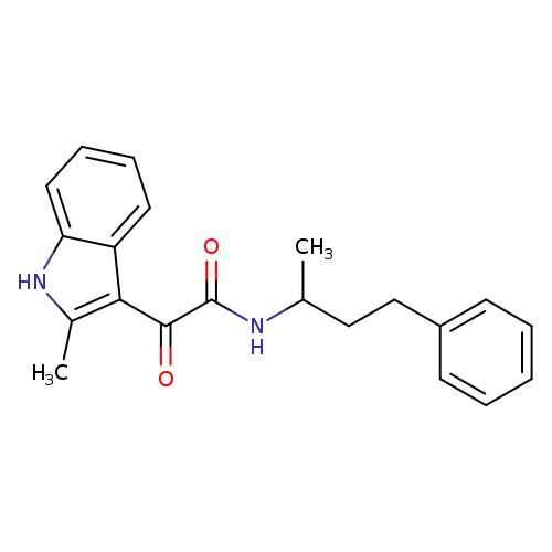 2-(2-methyl-1H-indol-3-yl)-2-oxo-N-(4-phenylbutan-2-yl)acetamide