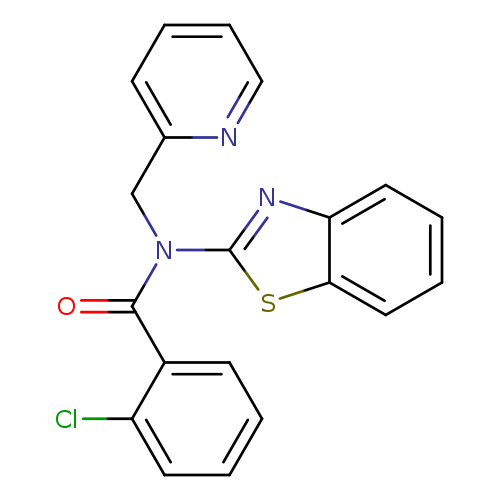 N-(1,3-benzothiazol-2-yl)-2-chloro-N-[(pyridin-2-yl)methyl]benzamide