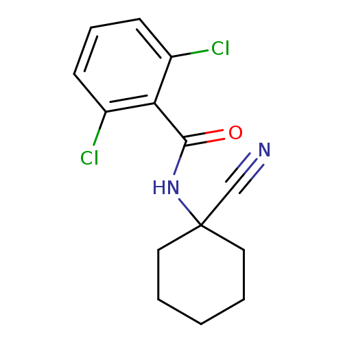 2,6-DICHLORO-N-(1-CYANO-CYCLOHEXYL)-BENZAMIDE