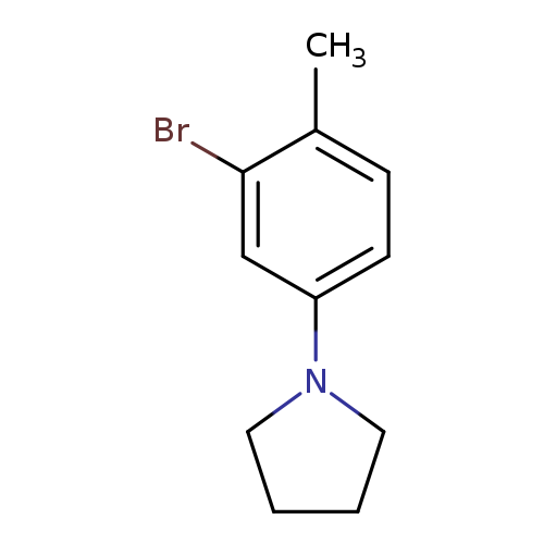 3-Bromo-4-methyl-1-pyrrolidinobenzene