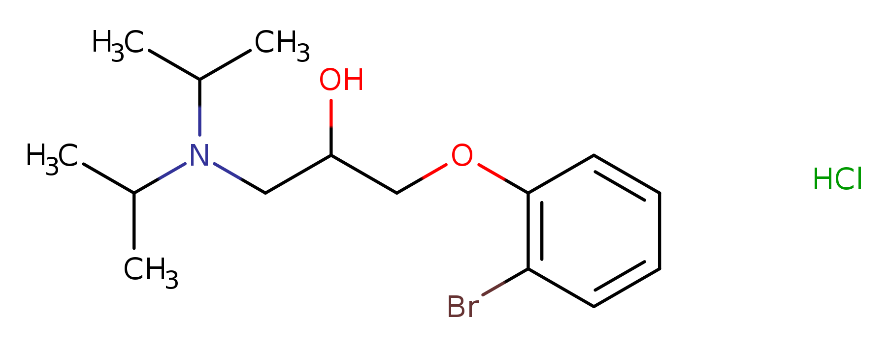 1-(2-bromophenoxy)-3-(diisopropylamino)-2-propanol hydrochloride
