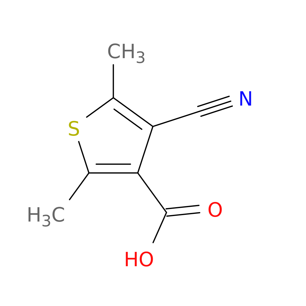 4-cyano-2,5-dimethylthiophene-3-carboxylic acid
