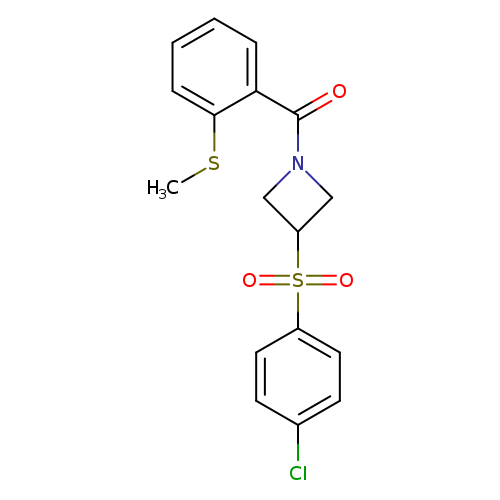 3-(4-chlorobenzenesulfonyl)-1-[2-(methylsulfanyl)benzoyl]azetidine