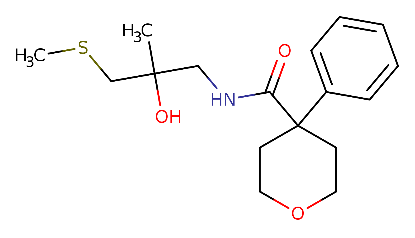 N-[2-hydroxy-2-methyl-3-(methylsulfanyl)propyl]-4-phenyloxane-4-carboxamide