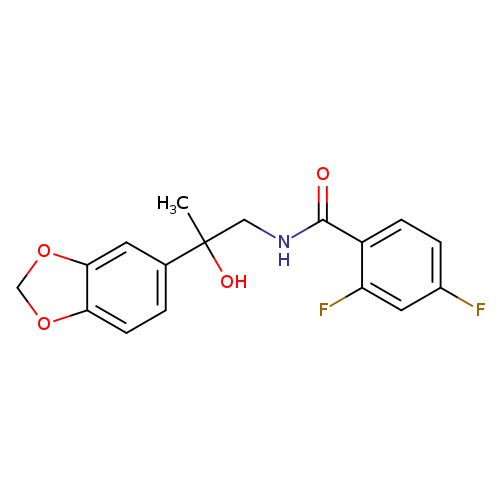 N-[2-(2H-1,3-benzodioxol-5-yl)-2-hydroxypropyl]-2,4-difluorobenzamide