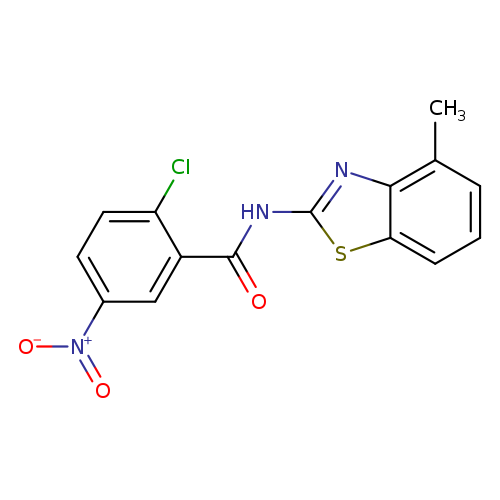 2-chloro-N-(4-methyl-1,3-benzothiazol-2-yl)-5-nitrobenzamide