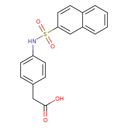 2-[4-(naphthalene-2-sulfonamido)phenyl]acetic acid