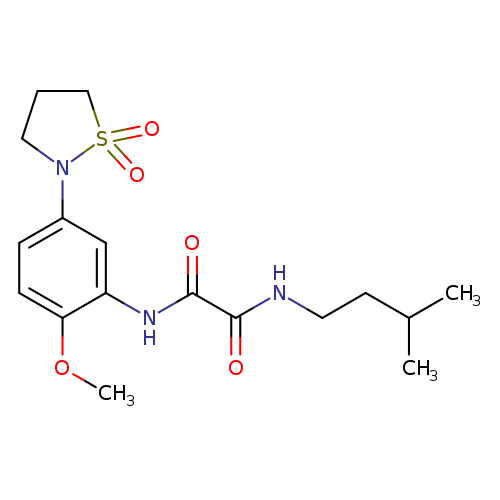 N'-[5-(1,1-dioxo-1lambda6,2-thiazolidin-2-yl)-2-methoxyphenyl]-N-(3-methylbutyl)ethanediamide