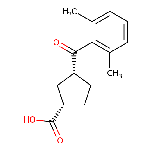 cis-3-(2,6-Dimethylbenzoyl)cyclopentane-1-carboxylic acid